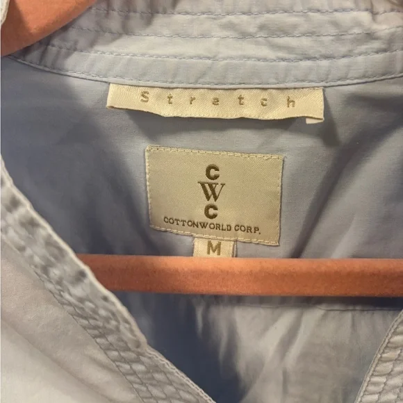 Cottonworld Light Blue Button-Up Blouse - Picture 2 of 3